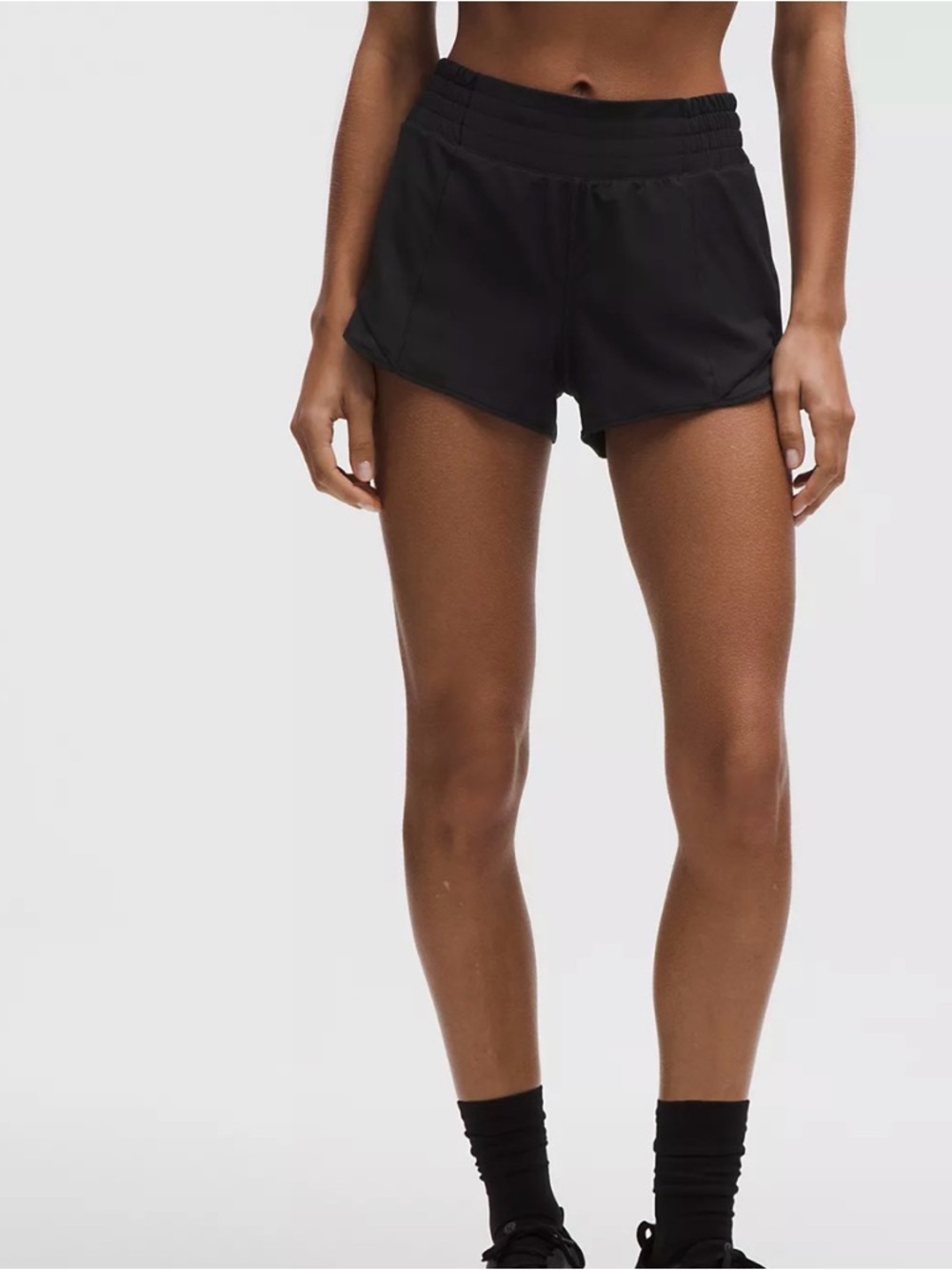 Lululemon High Rise Hotty Hots 2.5” in Black